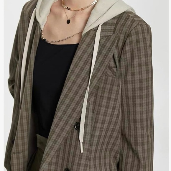 NWT Hooded Oversize Blazer Jacket for Women - Picture 5 of 5